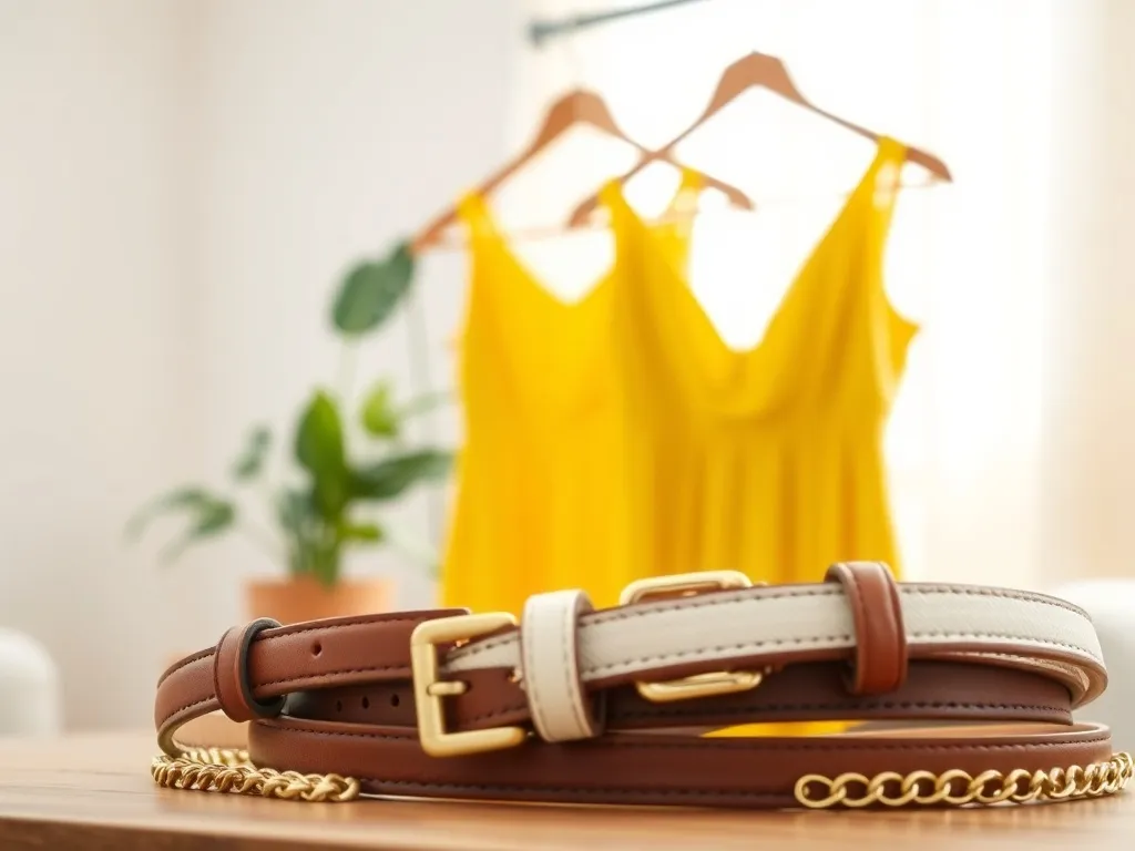 Jaki pasek do żółtej sukienki wybrać na różne okazje?